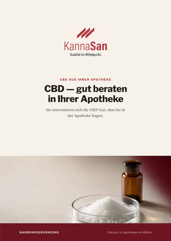 Cover: Kundenflyer CBD – gut beraten in Ihrer Apotheke